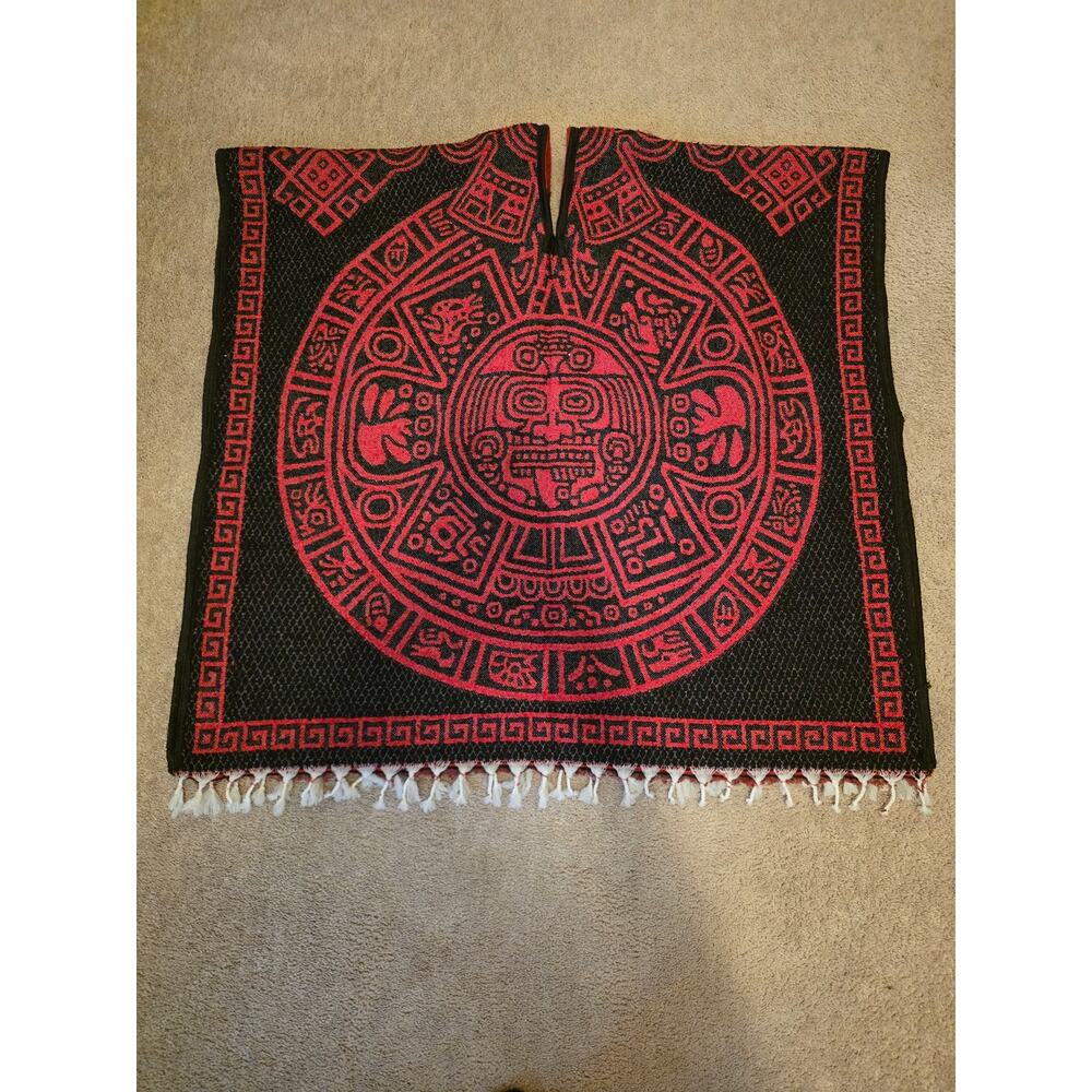Colorful Mexican Blanket/Poncho - Great Condition!